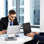 **

A diverse team of financial professionals (analyst, accountant, advisor) collaborating around a table filled with financial documents and laptops. Focus on teamwork, synergy, and the exchange of knowledge.  Style:  Modern, bright office, professional attire.

**